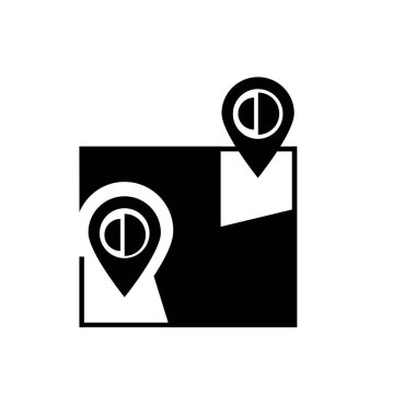 Beyaz arka plan üzerinde Google harita izole Google Haritalar simgesini vektör