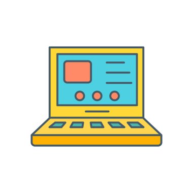 Beyaz arka plan üzerinde ayar işareti izole ayarı simge vektör