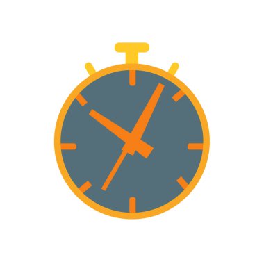 Beyaz arka plan üzerinde duvar saati izole duvar saati simge vektör 