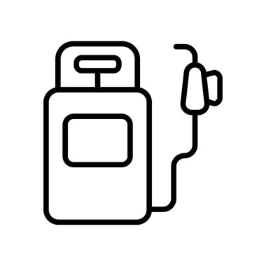 Gaz simge vektör izole beyaz arka plan, gaz işareti, çizgi veya