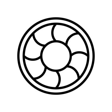 Beyaz arka plan üzerinde daire işareti izole daire simge vektör