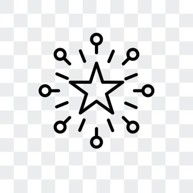 Saydam arka plan üzerinde Fireworks logo tasarımı izole fireworks vektör simgesi