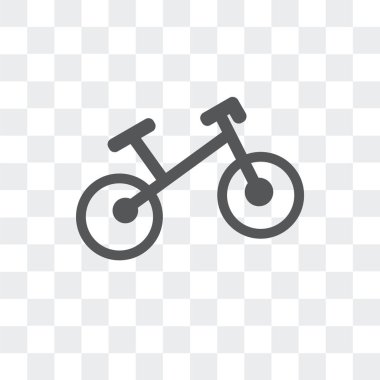 Saydam arka plan üzerinde bisiklet izole Bisiklet vektör simgesi 