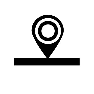 Beyaz arka plan üzerinde Destinatio izole hedef simge vektör