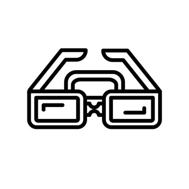 Beyaz arka plan üzerinde Ar gözlük izole Ar gözlük simge vektör 