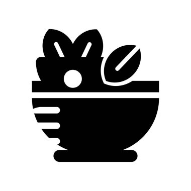 Salata simge vektör izole beyaz arka plan, salata işareti, foo