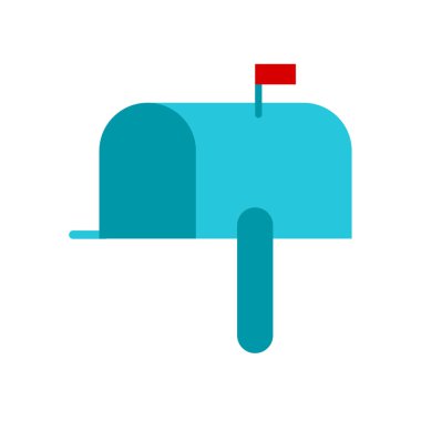 Beyaz arka plan üzerinde Postbox işareti izole postbox simge vektör ,