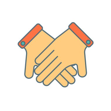 Eller eller simge vektör, beyaz arka plan üzerinde izole işareti