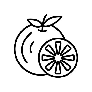 Beyaz arka plan üzerinde mandalina sı izole mandalina simge vektör
