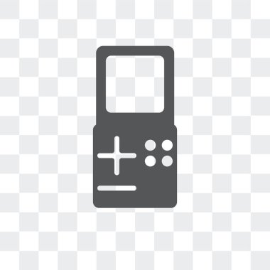 Saydam arka plan üzerinde Gam izole oyun konsolu vektör simgesi