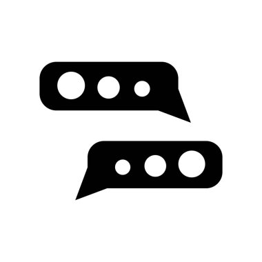 Sohbet simge vektör izole beyaz arka plan, sohbet işareti, navig