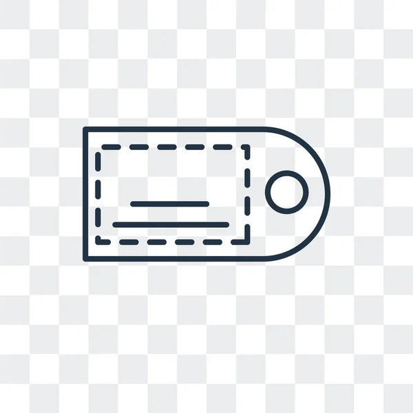 Biljett office vektor ikonen isolerad på transparent bakgrund, biljett office Logotypdesign — Stock vektor