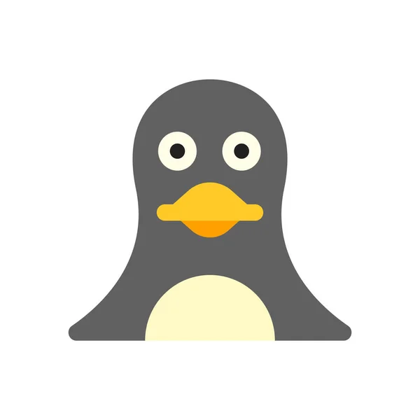 Pingüino icono vector aislado sobre fondo blanco, signo de pingüino  , — Archivo Imágenes Vectoriales