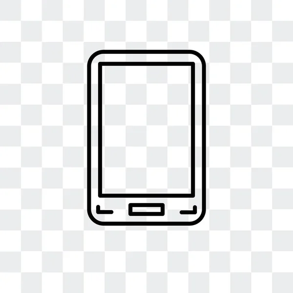Smartphone vector icon elszigetelt átlátszó háttér, Smartphone logo tervezés — Stock Vector
