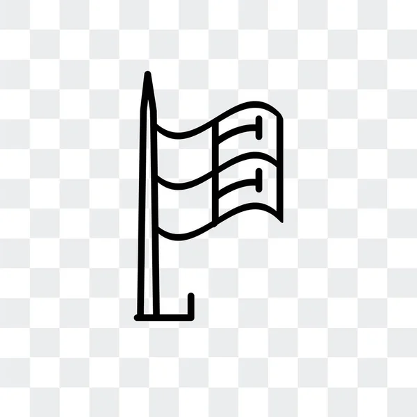 Vektor jelölőre elszigetelt átlátszó háttér, zászló logo tervezés — Stock Vector