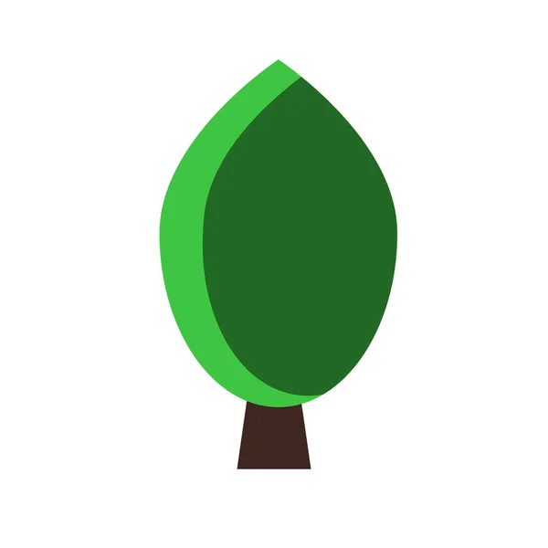 Árbol icono vector aislado sobre fondo blanco, Árbol signo, natur — Archivo Imágenes Vectoriales