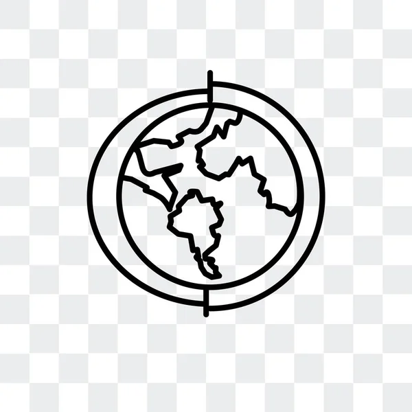 Глобус вектор значок ізольовані на прозорим фоном, глобус логотипу дизайн — стоковий вектор