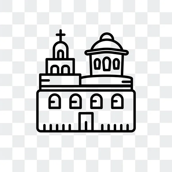 Векторная икона купольных церквей на прозрачном фоне, дизайн логотипа купольных церквей — стоковый вектор