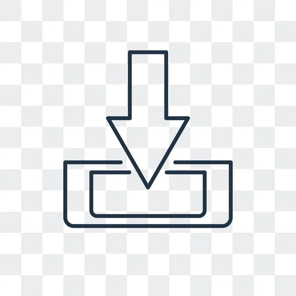 Herunterladen des Vektorsymbols isoliert auf transparentem Hintergrund, Herunterladen des Logodesigns — Stockvektor