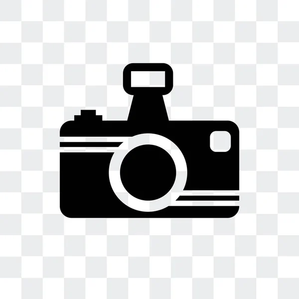 Foto-Kamera-Vektor-Symbol isoliert auf transparentem Hintergrund, pho — Stockvektor