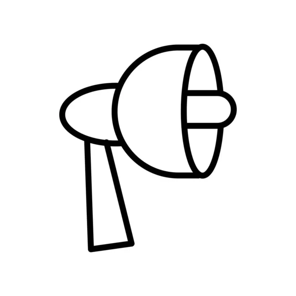 Megafoon pictogram vector geïsoleerd op een witte achtergrond, megafoon si — Stockvector