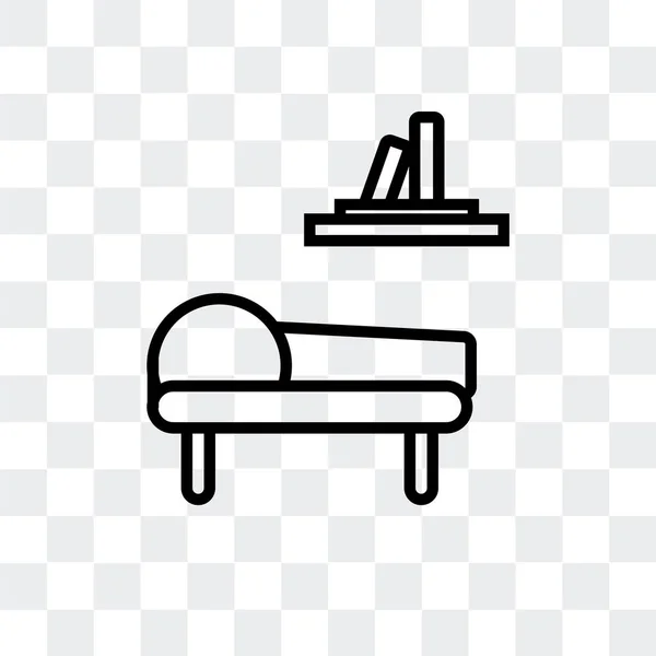 Wohnzimmer-Vektor-Symbol isoliert auf transparentem Hintergrund, Wohnzimmer-Logo-Design — Stockvektor