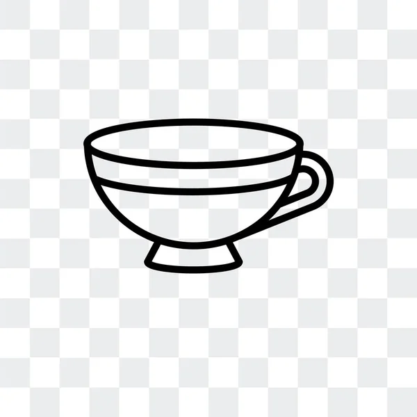 Tea vector icon elszigetelt átlátszó háttér, Tea logo tervezés — Stock Vector