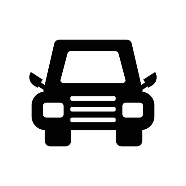 Elektroauto-Icon-Vektor isoliert auf weißem Hintergrund, elektrisch — Stockvektor