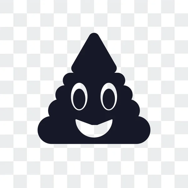 Εικονίδιο του φορέα poo απομονώνονται σε διαφανές φόντο, Poo λογότυπο des — Διανυσματικό Αρχείο
