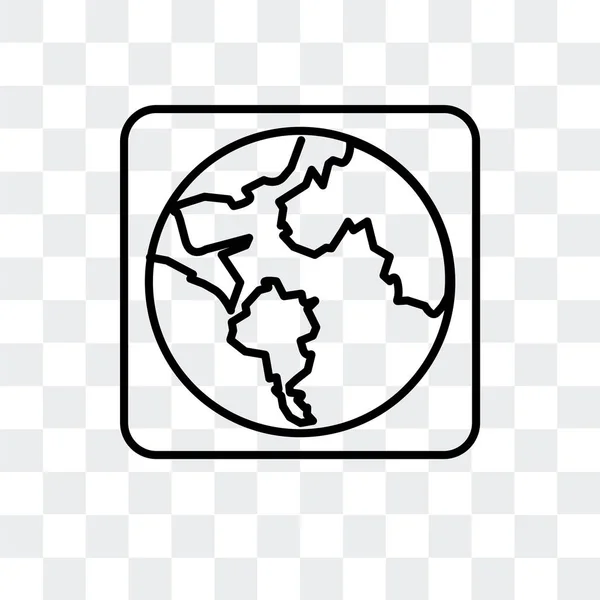 Піктограма вектора Землі ізольована на прозорому фоні, дизайн логотипу Землі — стоковий вектор