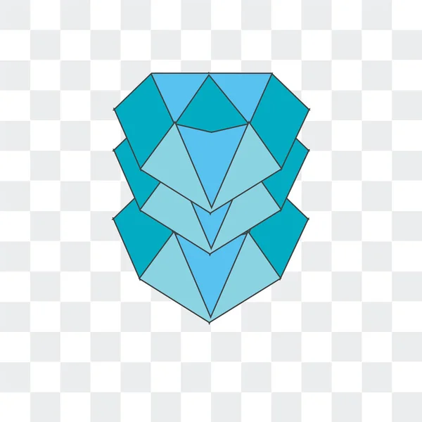 Icono de vector de diamante aislado sobre fondo transparente, Diamante — Vector de stock