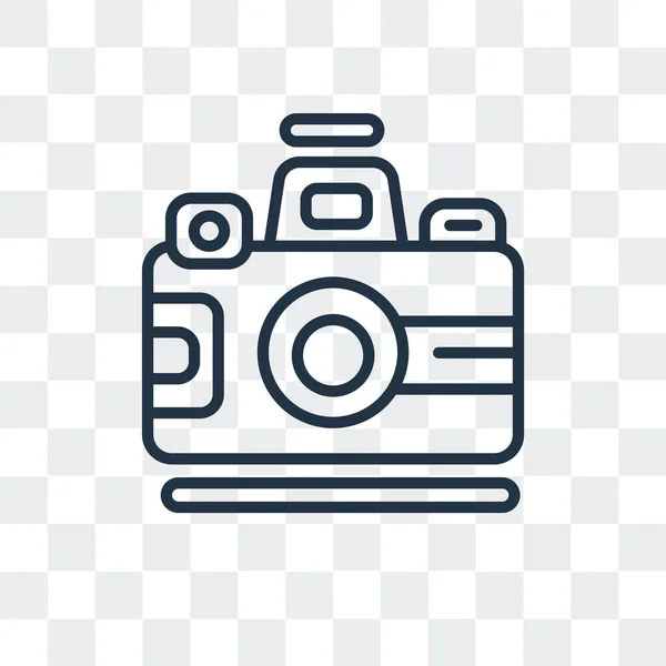 Icône vectorielle photo isolée sur fond transparent, Logo photo design — Image vectorielle