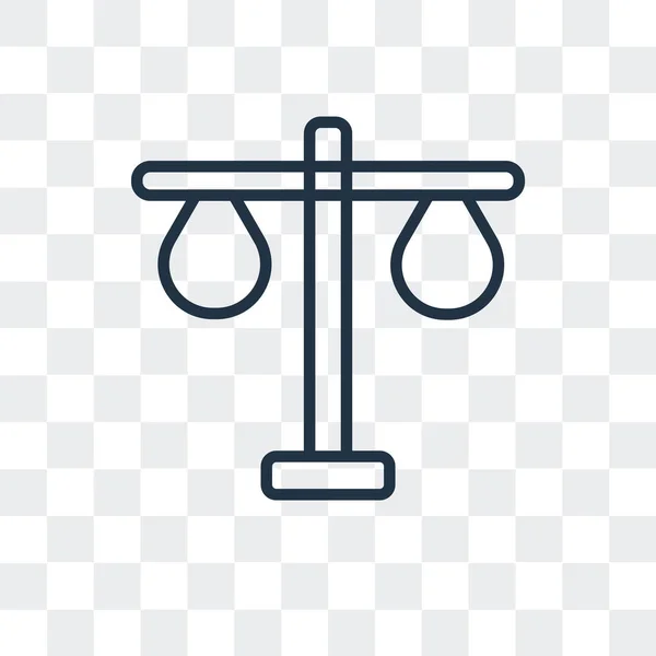 Icono de vector de equilibrio aislado sobre fondo transparente, diseño del logotipo de Balance — Vector de stock