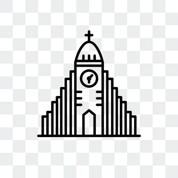 Халгрімскірк'я векторної icon ізольовані на прозорим фоном, Халгрімскірк'я дизайн логотипу — стоковий вектор