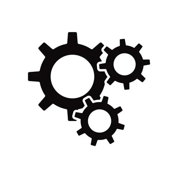 Vektor ikon pengaturan diisolasi pada latar belakang putih, tanda Pengaturan - Stok Vektor