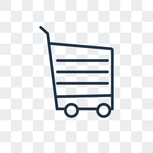 Icono de vector de compras aislado sobre fondo transparente, Diseño del logotipo de compras — Vector de stock