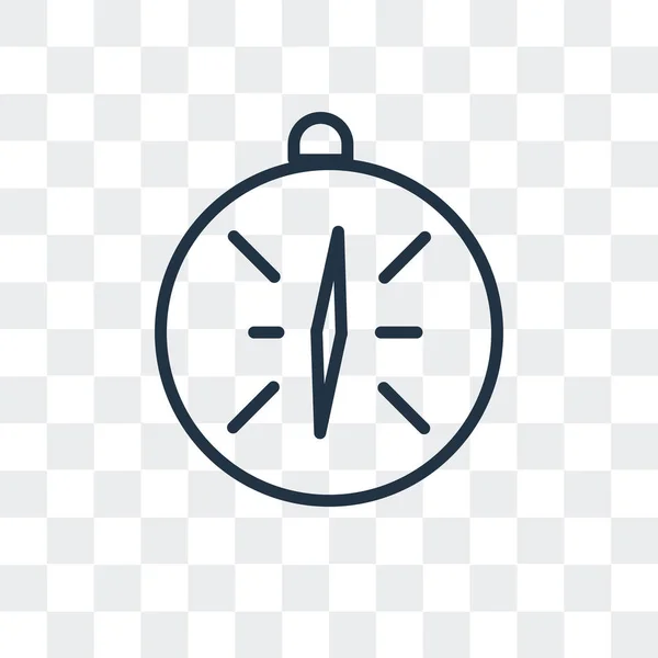 Kompass-Vektor-Symbol isoliert auf transparentem Hintergrund, Kompass-Logo-Design — Stockvektor