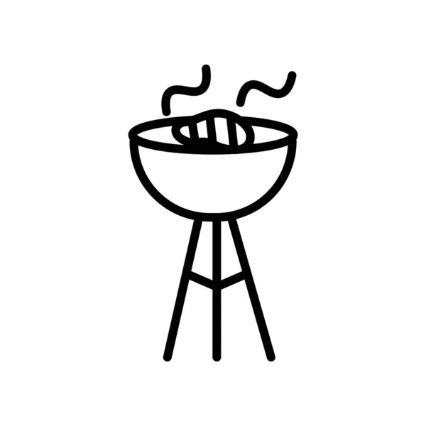 Barbecue ikona Vektor izolovaných na bílém pozadí, Barbecue znamení — Stockový vektor