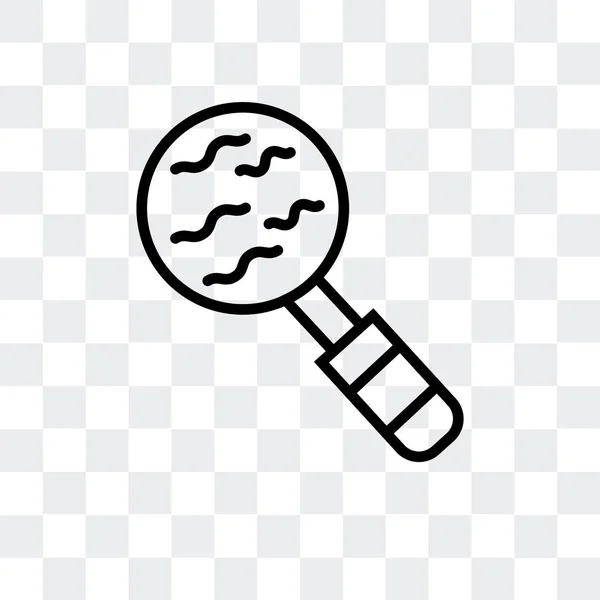 Loupe icono vectorial aislado sobre fondo transparente, diseño del logotipo de Loupe — Archivo Imágenes Vectoriales