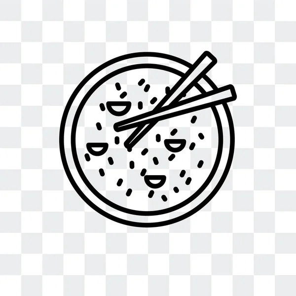 Ícone do vetor de arroz isolado no fundo transparente, design do logotipo do arroz —  Vetores de Stock