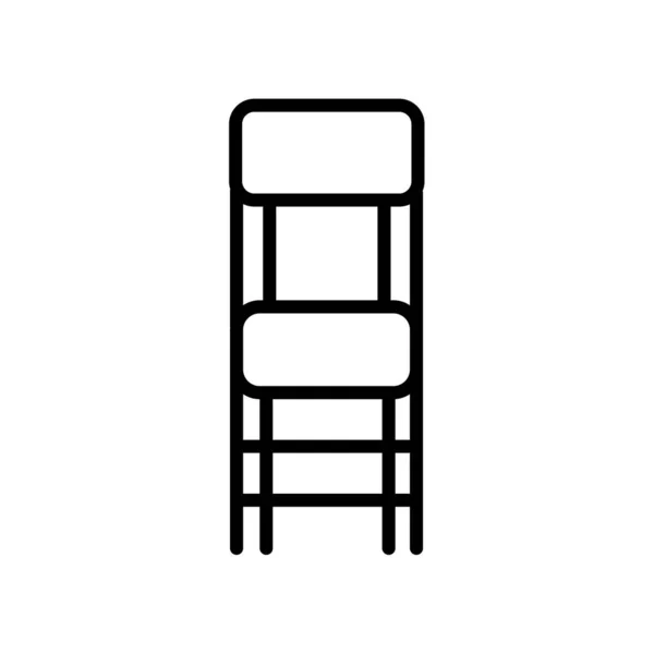 Καρέκλα διάνυσμα εικονίδιο απομονωθεί σε λευκό φόντο, σύμβολο καρέκλα — Διανυσματικό Αρχείο