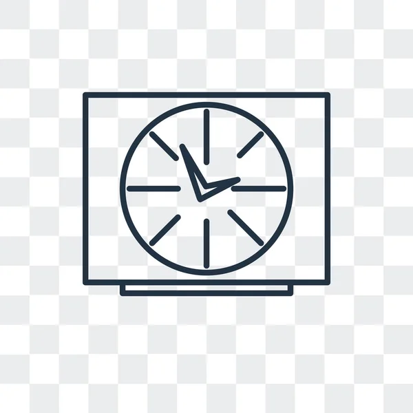 Vektor óraikon elszigetelt átlátszó háttérrel, óra logo tervezés — Stock Vector
