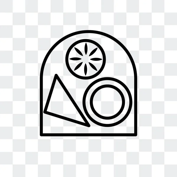 Toast wektor ikona na białym tle na przezroczystym tle, projektowanie logo Toast — Wektor stockowy