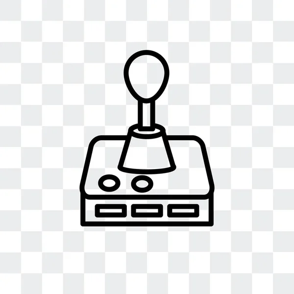 Ícone de vetor de controle de jogo isolado em fundo transparente, design de logotipo de controle de jogo —  Vetores de Stock