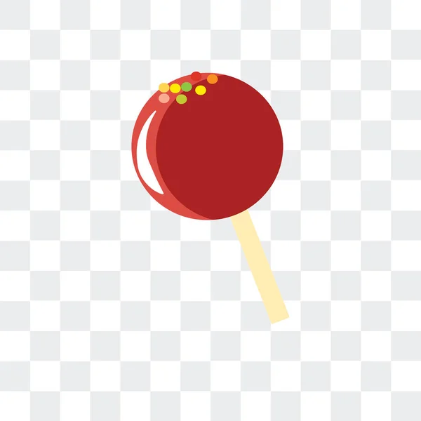 Lollipop vector icon isolated on transparent background, Lollipo — Stock Vector