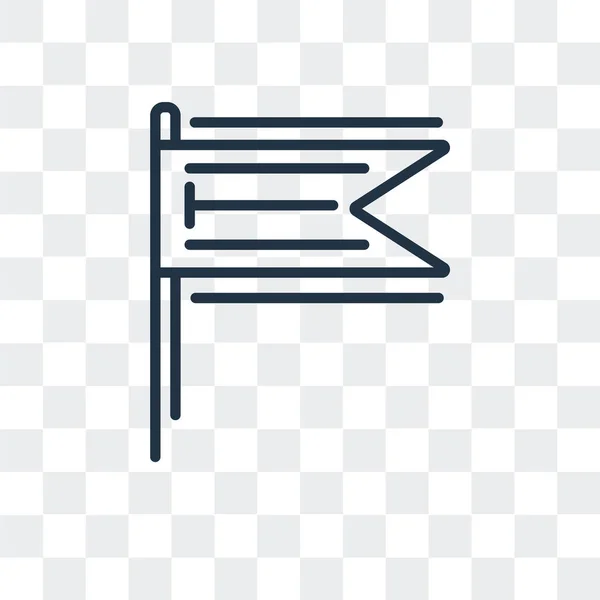 Flaggen Vektor-Symbol isoliert auf transparentem Hintergrund, Flaggen Logo-Design — Stockvektor