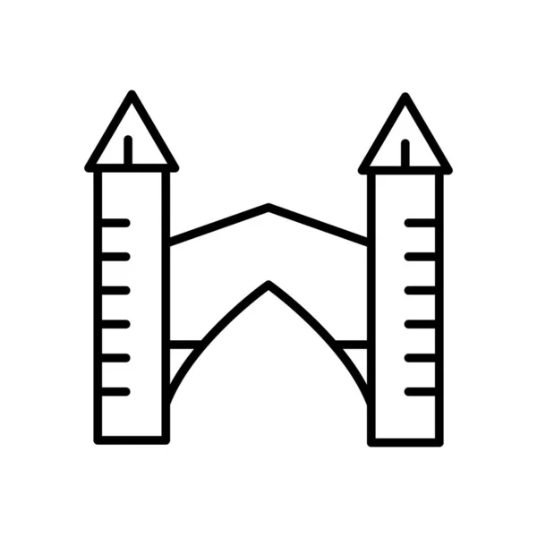 Stari Most vector icono aislado sobre fondo blanco, Stari Most — Archivo Imágenes Vectoriales