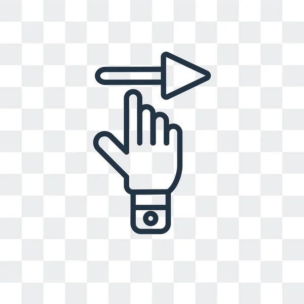 Slider vector icon isolated on transparent background, Slider logo design — Stock Vector