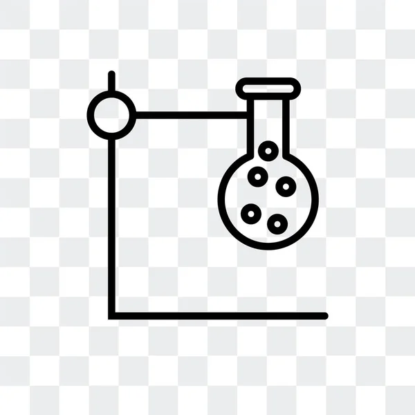 Izolované na průhledné pozadí, design loga chemie chemie vektorové ikony — Stockový vektor