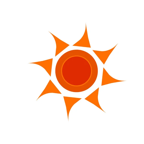 Icono solar vector aislado sobre fondo blanco, signo solar, naturaleza — Vector de stock